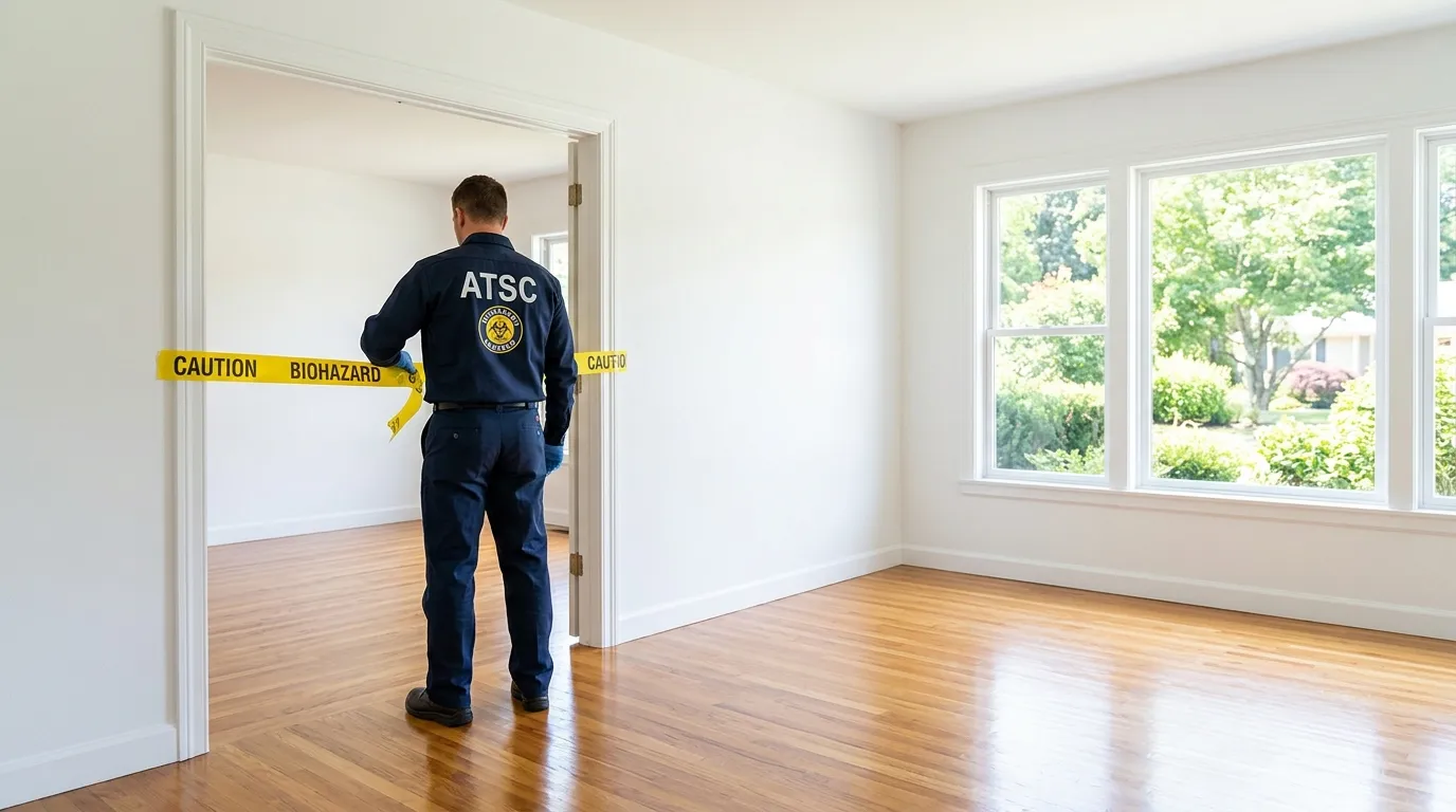 Certified biohazard cleanup crew performing Crime Scene Cleanup in Glen